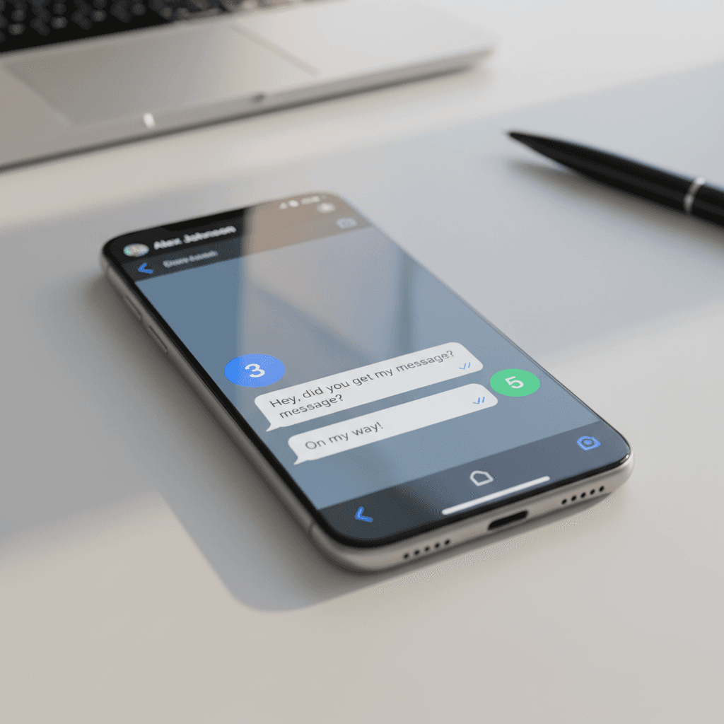WhatsApp messaging interface showing reliable lead capture