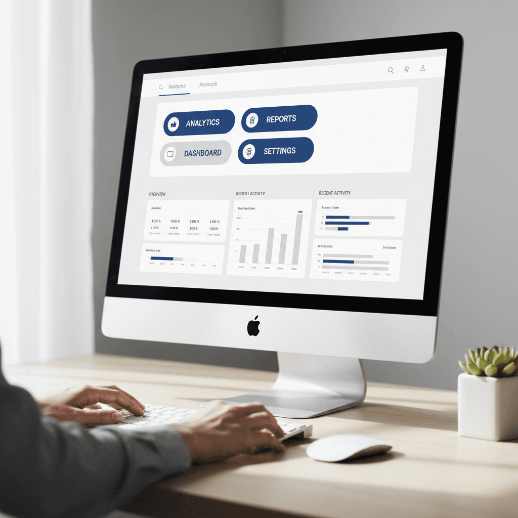 Dashboard interface demonstrating simple, intuitive design